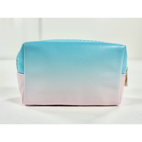 New YSL Beauté Cosmetic Bag Blue Pink Ombré Gradient Pouch Limited Edition GWP - Picture 2 of 9